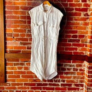 Free People White Linen Dress